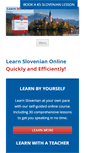Mobile Screenshot of learnslovenianonline.com