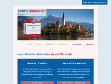 Tablet Screenshot of learnslovenianonline.com